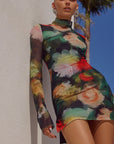 Jordi Mini Dress - Asha Print
