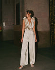 Elise Floral Applique Jumpsuit - LANGsura