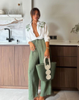 Dana Palm Tree Pant Set - PREORDER