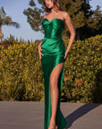 Mabel Strapless Satin Dress - Special Order