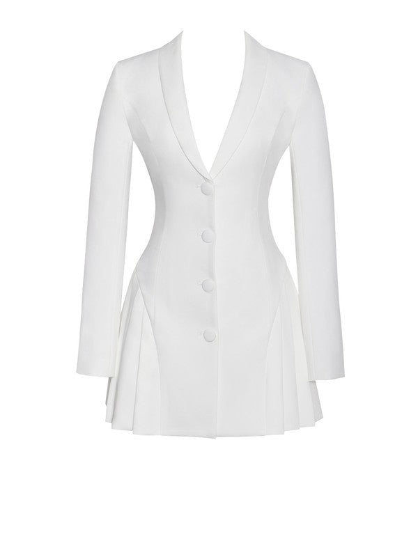 Nigella Blazer Dress with Pleats