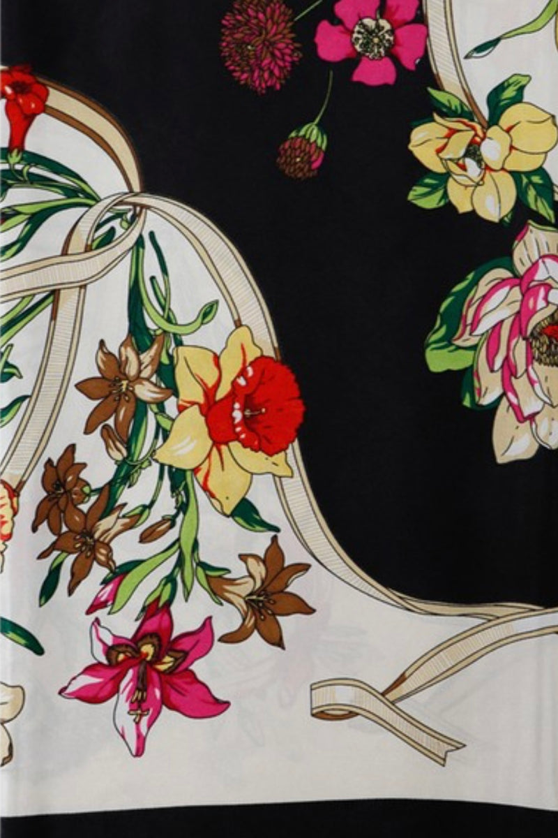 Floral Garden Print Scarf