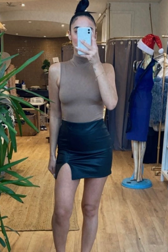 Mara Vegan Leather Skirt